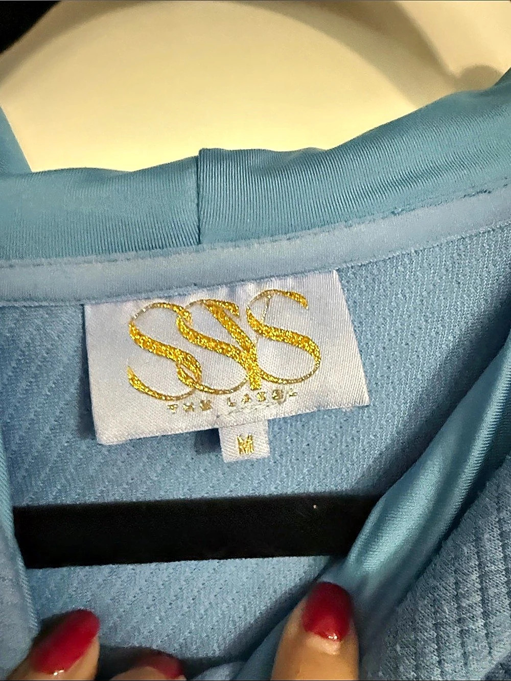 SSS Shop Style Senses Blue Hoodie Jogger Set Size Medium Like New - Picture 3 of 9
